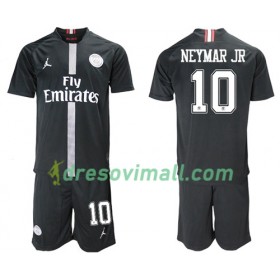 Paris Saint Germain Neymar Jr 10 Jodan Crna Dječji Treći Nogometni Dresovi 2018-2019